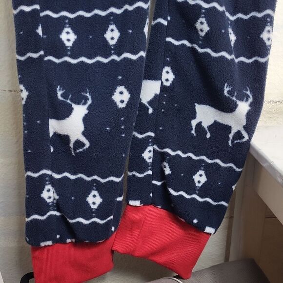 MEN'S BLUE REINDEER JUMPSUIT. Size L - Picture 8 of 15